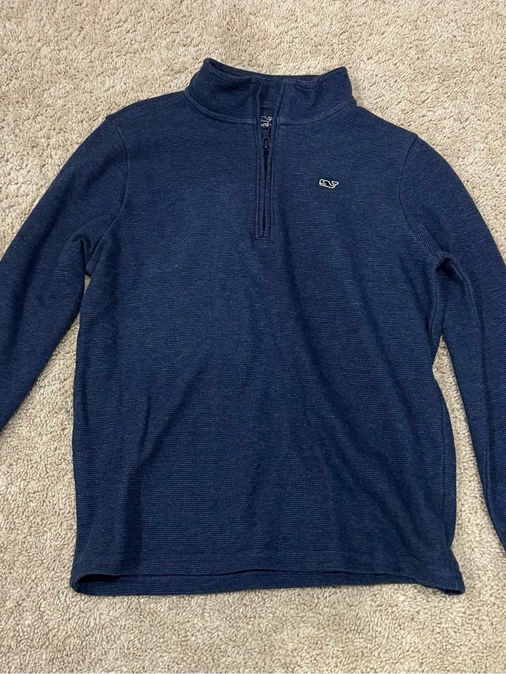 Vineyard Vines Navy Kids Half-Zip Pullover